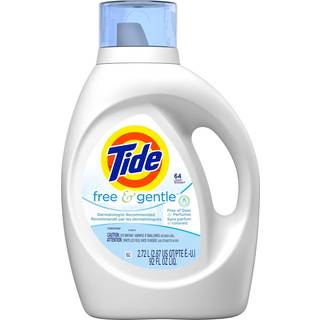 Tide Free & Gentle Liquid Vaskeri Detergent 64 belastninger
