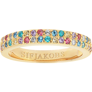 Sif Jakobs Corte Due Ring 18 kt. Forgyldt Sølv SJ-R10762-XCZ-YG-52 - Dame - 925 Sterling Silver