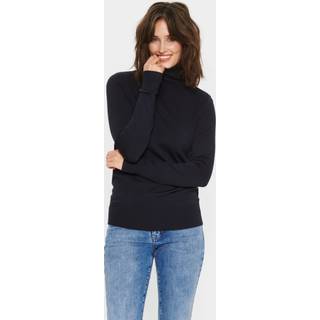 Saint Tropez MilaSZ Rollneck Pullover - Blå - Str XS - Damer