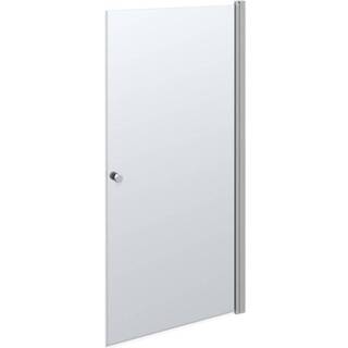 Scanbad Match A svingdør, B97-99 cm, H200 cm, satin/klart glas