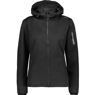 CMP Women's Light Softshell Jacket Zip Hood Softshelljakke Damer størrelse 50 farve sort