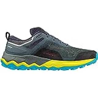 Mizuno Wave Ibuki 4 Trail Running Shoe Men - Petrol, Yellow, Size 11 - petrol