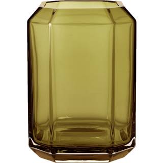 Louise Roe Jewel Medium Vase 14x20 Cm Olivengrøn - Vaser Mundblæst Glas - 10505-6-67