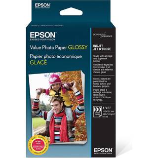 Epson glans fotopapir 4x6, 100 ark (S400034) – kompatibel med inkjet- og Super Tank-printere