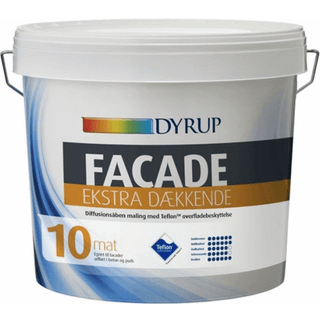 Dyrup facade ekstra dækkende 9 hvid 2330-800-6 acrylmaling