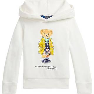 Polo Ralph Lauren Kids Polo Bear cotton-blend jersey hoodie - white - Y 4