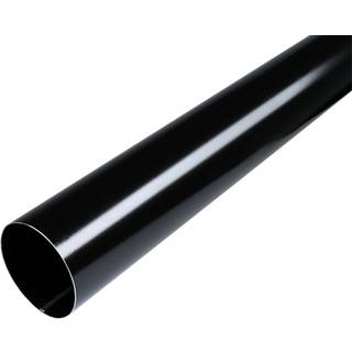 Plastmo nedløbsrør Ø75 mm/3 m, Sort Stål, prælake 5650540