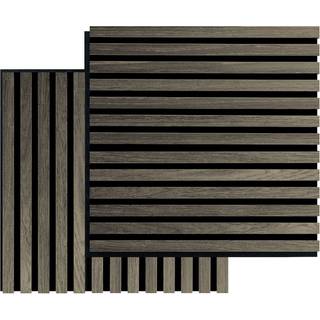FibroTech Square Akustikpanel i grey oak 22x520x520 mm - 2 stk.