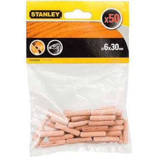 Stanley Trædyvler Ø6 mm, 30 mm, 50 stk.