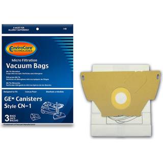 Envirocare-udskiftning Mikrofiltrering St?vsugerst?vposer lavet til at passe GE-d?ser CN-1 6 poser