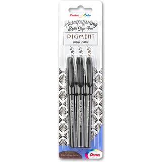 Pentel XSESP15/3 Brush Sign Pen Pigm.