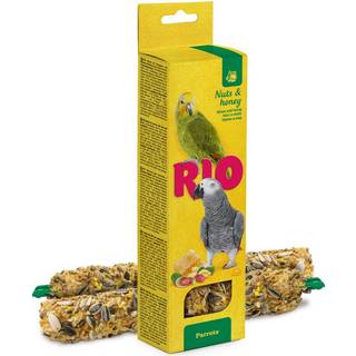 RIO Sticks m. honning+nødder, Papegøje 2x90g