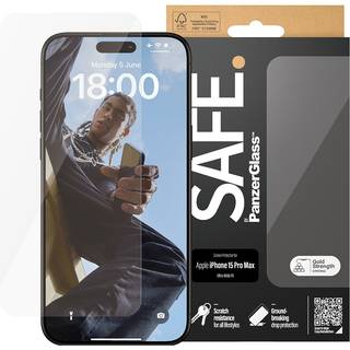 SAFE. by PanzerGlass iPhone 15 Pro Max Screen Protector/Skærmbeskyttelse Ultra Wide Fit