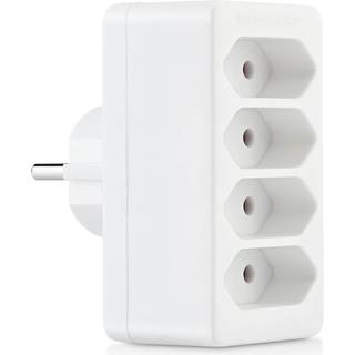 Splitterstik 4-vejs EU, Adapter med 4 udtag