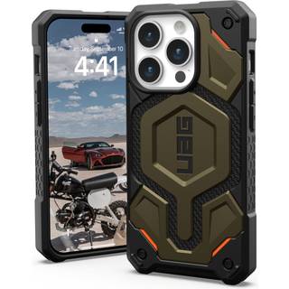 iPhone 15 Pro UAG MONARCH Pro Series Bagside Cover - MagSafe Kompatibel - Element Green