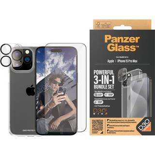 PanzerGlass iPhone 15 Pro Max 3i1 pakke