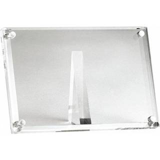 Tablecraft 4 """" Rektangul?r akrylmagnetisk kort/tegn indehaver