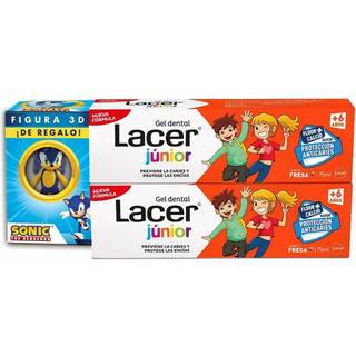 Tandpasta Lacer Junior 75 ml Jordbær 2 enheder