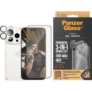PanzerGlass iPhone 15 Pro 3i1 pakke