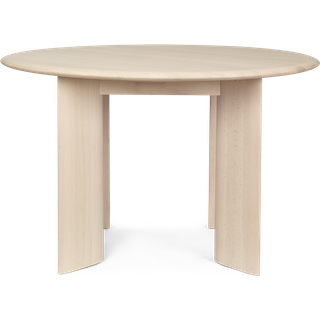 Ferm Living Bevel Bord Ø117 Cm - Spisebord & Barbord Eg White Oiled Beech - 1104268283