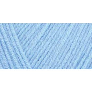 Rødt hjerte babyblå komfortgarn