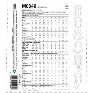 McCall m?nster 6-8-10-12 forskellige