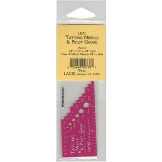 Lacis tatting n?l og picot gauge pink