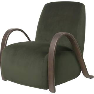 Ferm Living Buur Loungestol - Lænestole Velour Pine - 1104268373