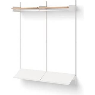 New Works Wardrobe Reol 2 Egetræ/Hvid