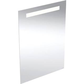 Geberit option basic square spejl med lys 50 x 70 cm, aluminium