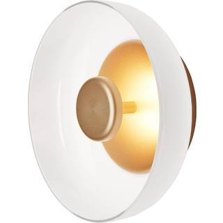Nuura LED-væglampe Blossi Wall, Ø 23 cm, guld/opal