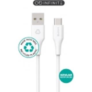 eStuff Infinite USB-A til USB-C-kabel - 2 meter
