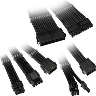 Kolink Core Adept Braided Cable Extension Kit - Black -> Forventet levering: 1-2 hverdage
