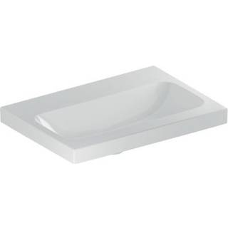 Geberit iCon Light håndvask kompakt: B=60cm, T=42cm, Hanehul=Uden, Overløb=Uden, Hvid