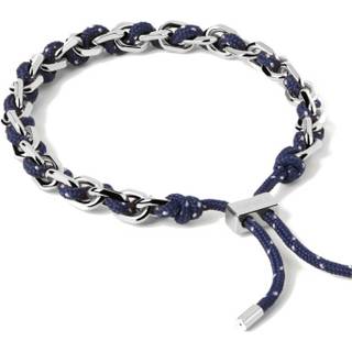 PDPAOLA Midnight Rope And Chain Armbånd Sølv PU02-687-U - Dame - Polyester