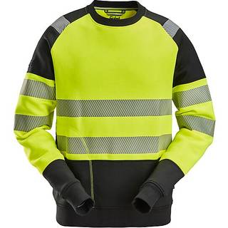 Snickers Sweatshirt high-vis kl. 2 gul/sort 3xl