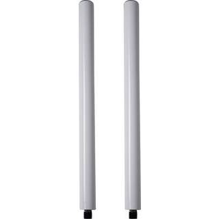 Sound Town 2-Pack 20 """" Subwoofer/Speaker Extender Poles Passer til M20 Tr?d 110 lb Load Capacity White (STSD-M20W-Pair)