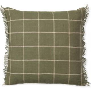 Ferm Living Calm pudebetræk 50x50 cm Olive/Offwhite