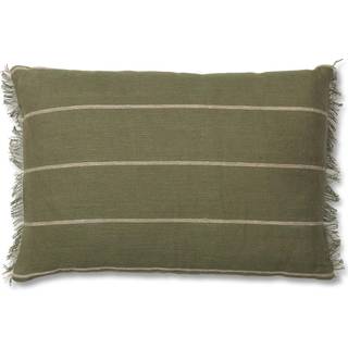 Ferm Living Calm pudebetræk 40x60 cm Olive/Offwhite