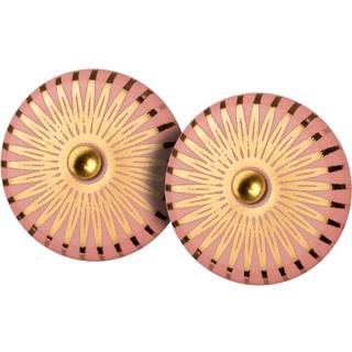 Les-Ottomans Serving and Trays - 'Coral' lacquered tray, multicolor in Multicolor 100% Lacquered Wood