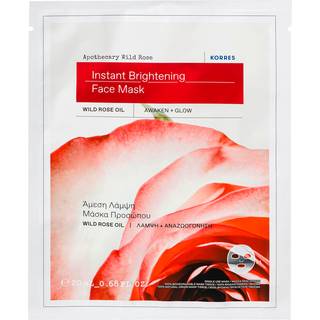 Korres Ansigtspleje Apothecary Wild Rose Stofmaske 20 ml (2.950,00 kr / 1 l) - 20 ml