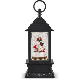 Raz Imports 2022 Holiday Water Lanterns 9.5 """" Kissing Snowmen Owned Water Lantern