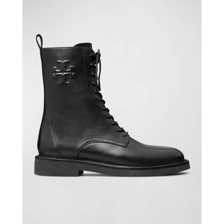 Tory Burch Leather combat boots - black - EU 41.5