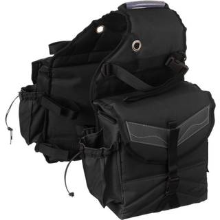 H?rd 1 isoleret sadelpose med lommer sort