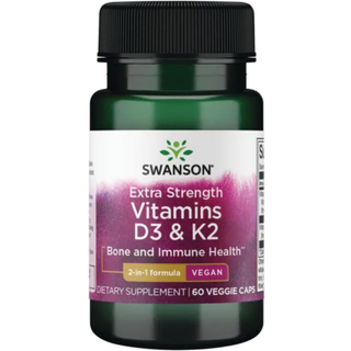 Vitamin D3 & K2 - 60 vegetabilske kapsler