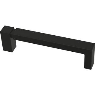 Franklin Brass Asymmetric Notched (10-Pack) kabineth?ndtag 3-3/4 """" Matte Black Cabinet Pulls H?ndtag til skab og skuffer Skab Hardware Dresser H
