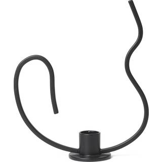 Ferm Living Valse lysestage low Black