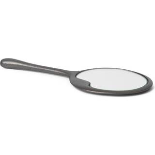 Ferm Living Lava håndspejl Blackened Aluminium