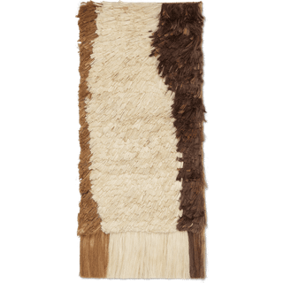 Ferm Living Edge Wall Rug vægbeklædning 50x110 cm Offwhite/Coffee