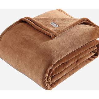 Kenneth Cole T?ppe Plys Fleece Senget?j Hyggelig boligindretning til alle ?rstider Queen Solid Orange